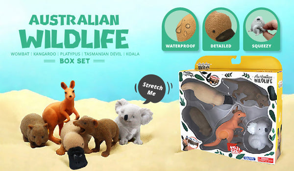 Stretchy Squishy Australian Wildlife Gift Set - Sensory