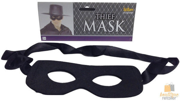THIEF MASK Burglar Bandit Pirate Halloween Costume Fancy