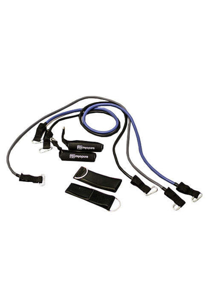 Tube Resistance Band Home Gym Kit Fitness Workout Yoga