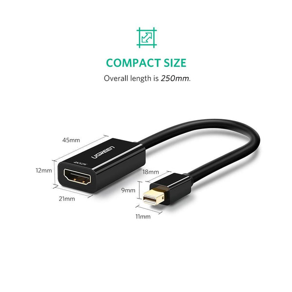 UGREEN 40360 4K Mini DP to HDMI Adapter - Audio & Video >