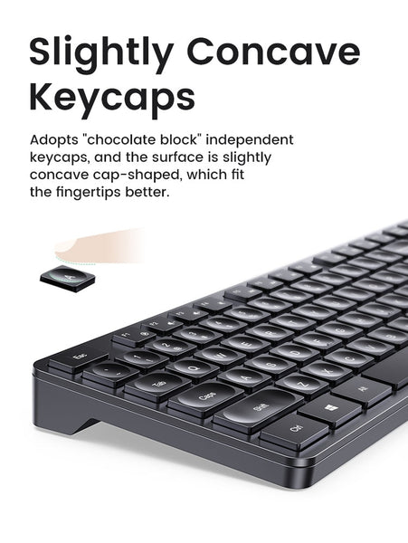 UGREEN 90250 104-Key layout 2.4G Wireless Keyboard - Gift &