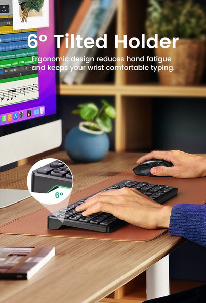 UGREEN 90250 104-Key layout 2.4G Wireless Keyboard - Gift &