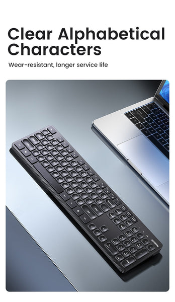 UGREEN 90250 104-Key layout 2.4G Wireless Keyboard - Gift &