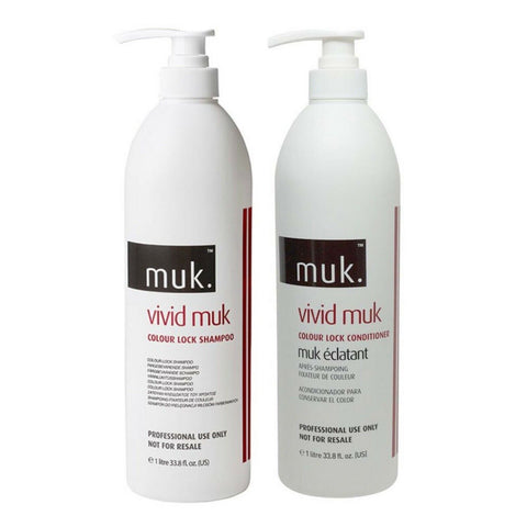 MUK Vivid Colour Lock Shampoo & Conditioner 1000ml 1 Litre DUO