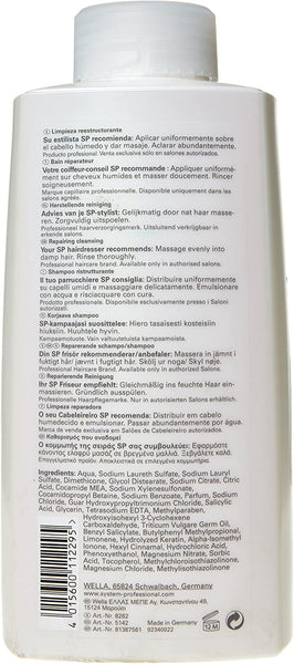Wella SP Repair Hair Shampoo Intensively Restored Damaged Hair, 1L