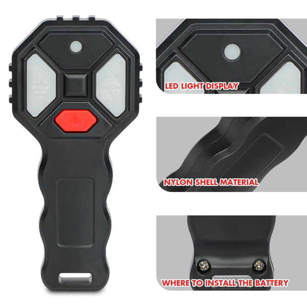 X-BULL 2x Wireless Winch Remote Control 12 Volt Handset