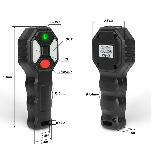 X-BULL 2x Wireless Winch Remote Control 12 Volt Handset