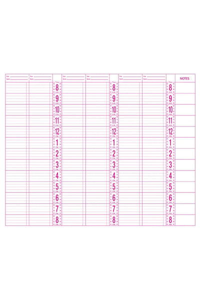 Professional 6 Column Appointment Book