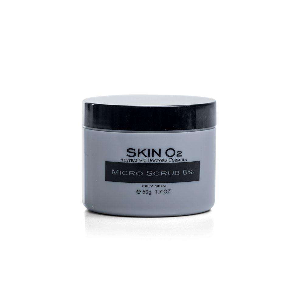 Skin O2 Micro Scrub Exfoliator 8%