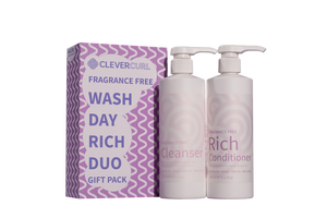 Clever Curl Fragrance Free Wash Day Rich Mother's Day Duo