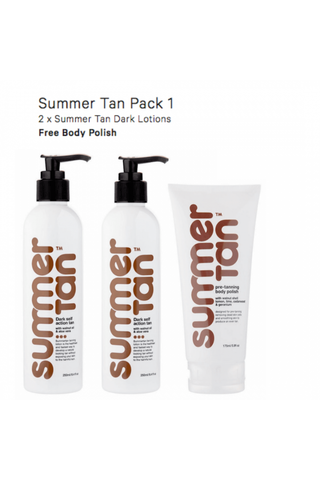 Summer Tan Self Tanning Lotion Dark Christmas Pack