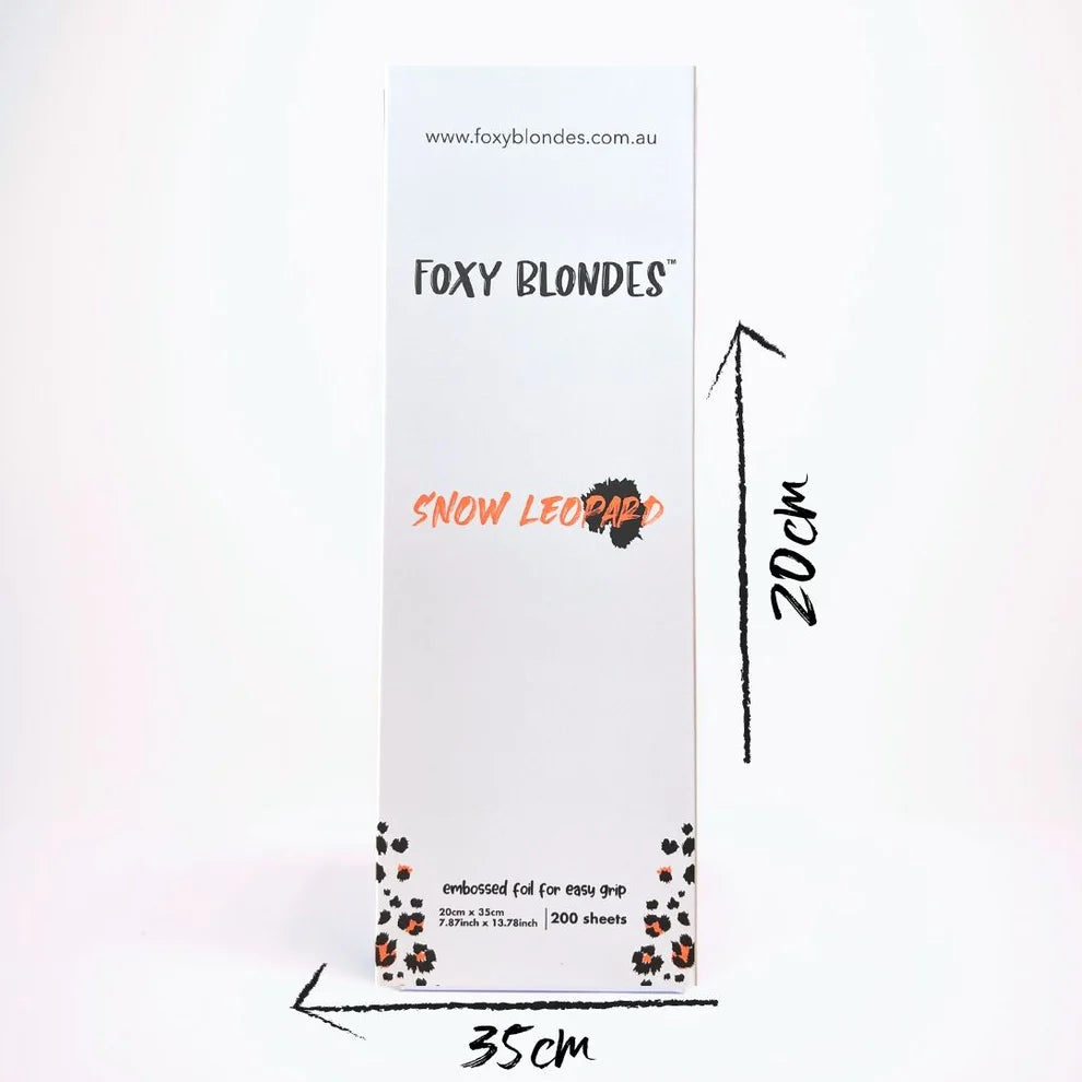 Foxy Blondes Extra Long Pre-Cut Foil - Snow Leopard