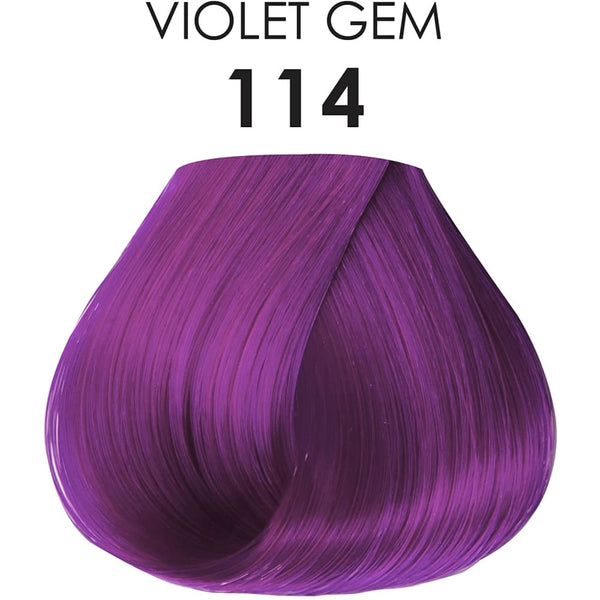 Adore Shining Semi Permanent Hair Color, Violet Gem, 118 Ml, 4 Ounce