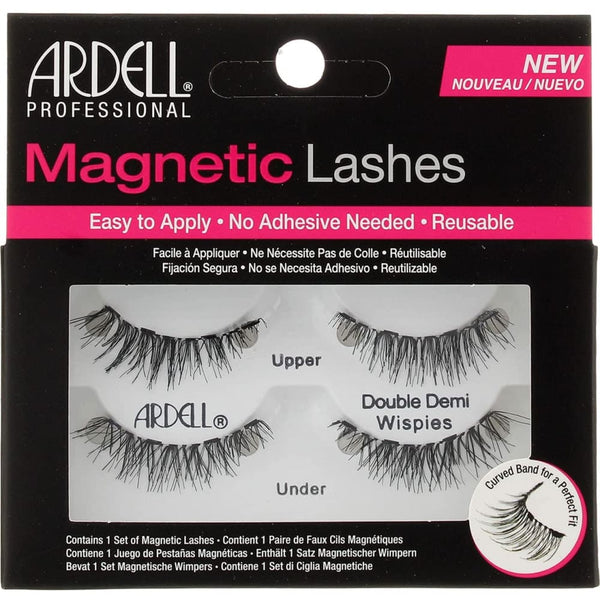 Ardell Double Demi Wispies Magnetic Lashes, Black, (1 Pack) (AII67952)