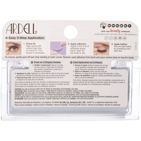 Ardell Natural Strip Eye Lashes, 120 Demi Black (65092)