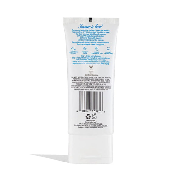 Bondi Sands SPF 50+ Fragrance Free Hydrating Tinted Face Lotion (75ml)