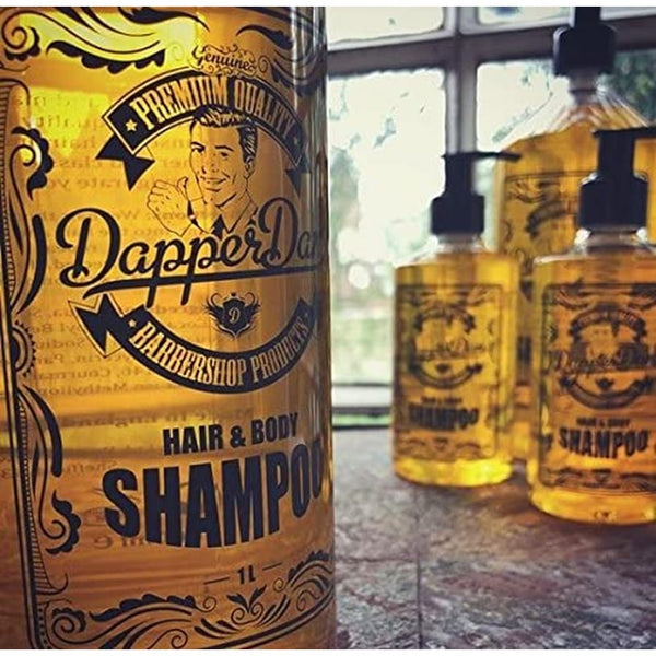 Dapper Dan Hair and Body Shampoo, with Vitamin B5, 1 X 300 Ml