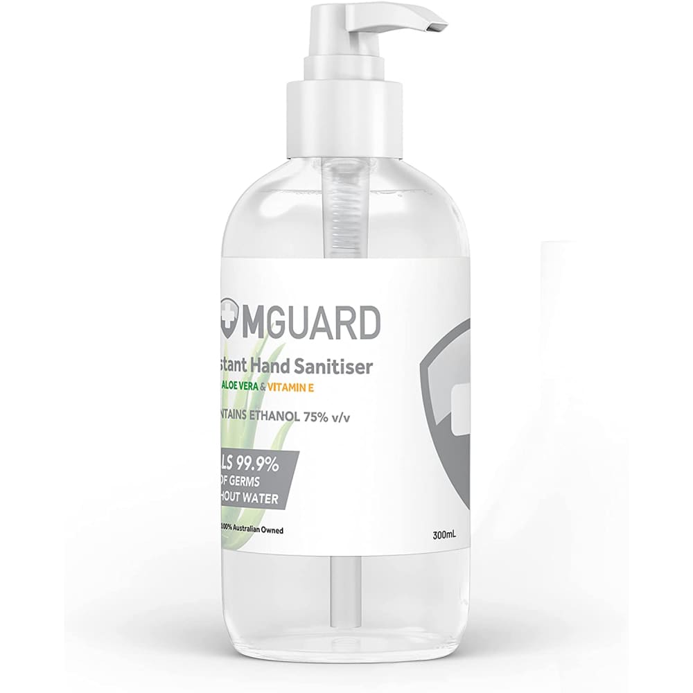 MGUARD 300Ml Instant Hand Sanitiser Gel with Aloe Vera & Vitamin E