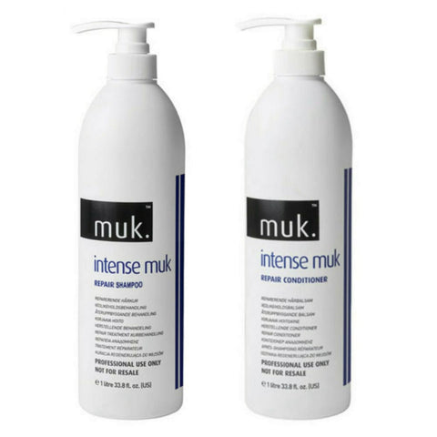 MUK Intense Muk Repair Shampoo & Conditioner 1000ml 1L DUO 