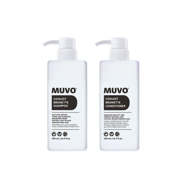 MUVO Coolest Brunette Shampoo and Conditioner 500ml Duo - 
