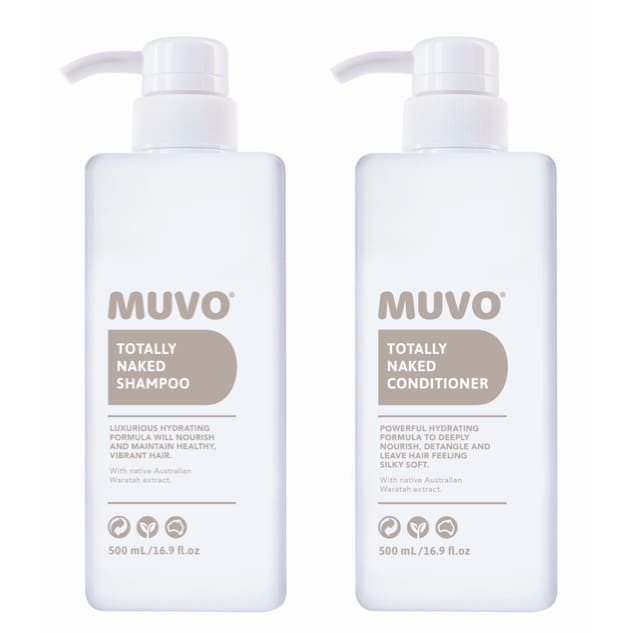 MUVO Totally Naked Shampoo and Conditioner 500ml Duo - 