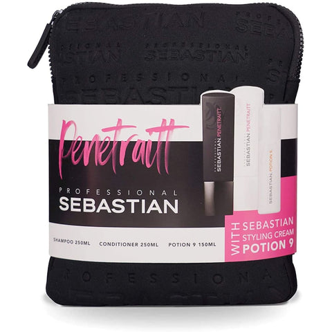 Sebastian Professional Care Penetraitt Trio Gift Set for Shiny, Strong, Stress-Free Hair