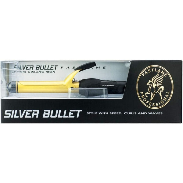 Silver Bullet Fastlane Ceramic Curling Iron, Gold, 25Mm