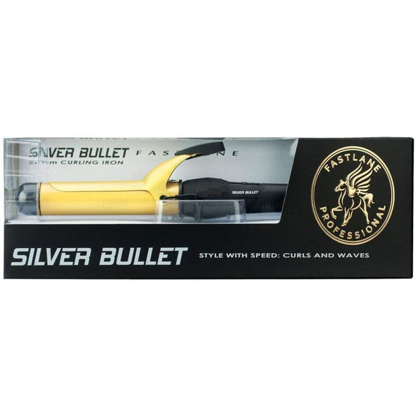 Silver Bullet Fastlane Ceramic Curling Iron, Gold, 32Mm